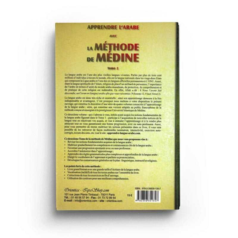 La Méthode de Médine  Tome 2 parue aux Editions Orientica