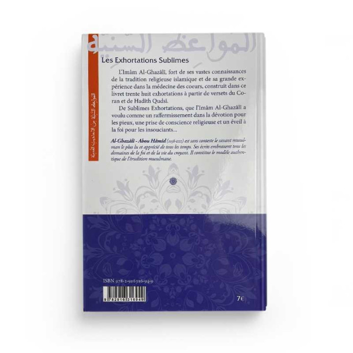 Les exhortations sublimes par L'Imam El Ghazali aux Editions Iqra