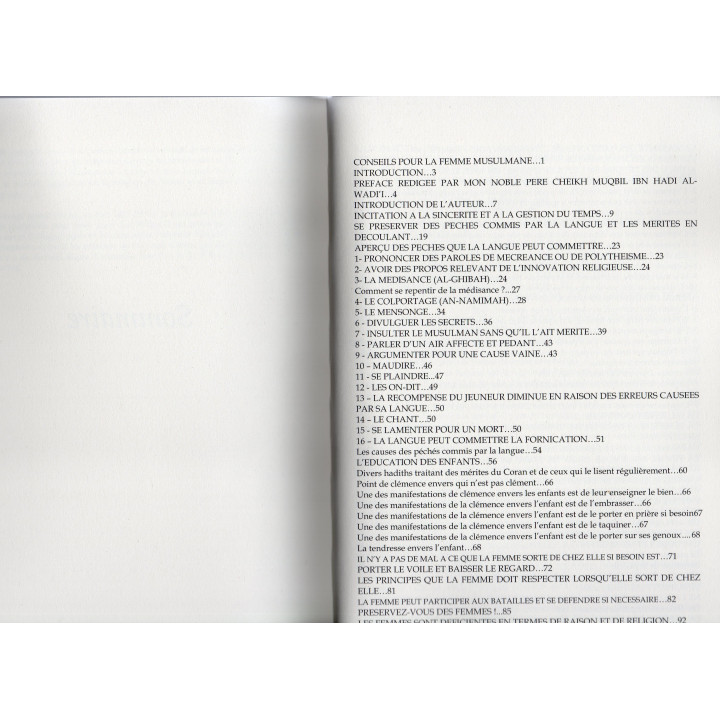 CONSEILS AUX FEMMES MUSULMANES