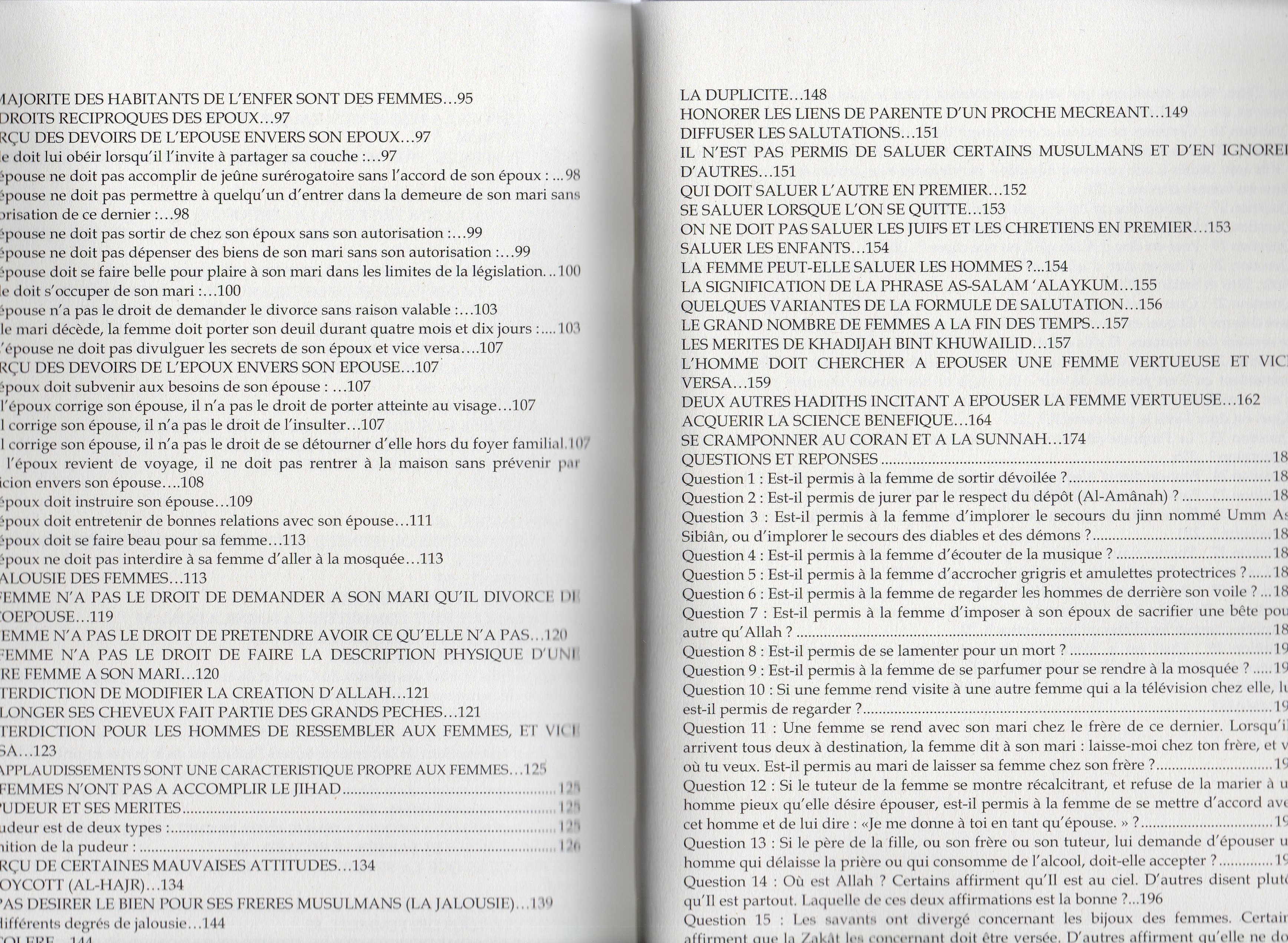 CONSEILS AUX FEMMES MUSULMANES