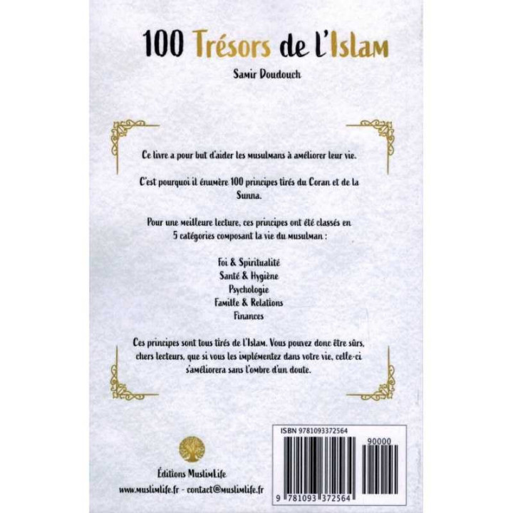 100 Trésors de l'Islam - Samir Doudouche - Edition Muslim Life