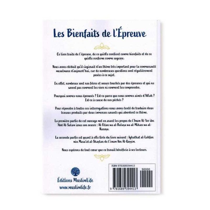 Les bienfaits de l'épreuve - Ibn Al Qayyim - Muslim Life