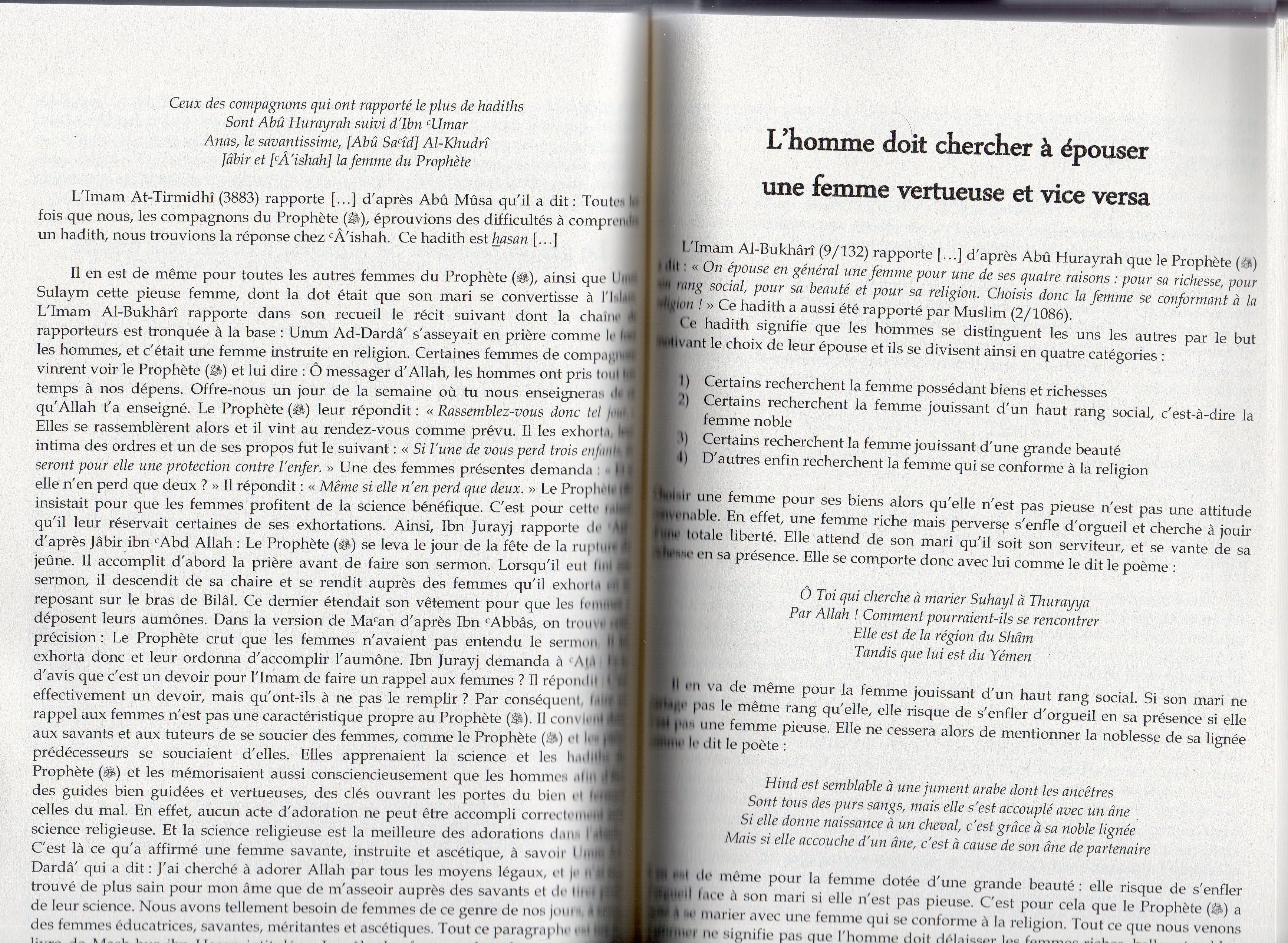 CONSEILS AUX FEMMES MUSULMANES