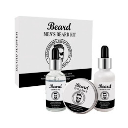 Coffret barbe: huile, shampoing et baume pour barbe