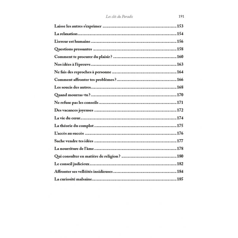 Les clés du Paradis - Mash’al al-Fallâhî - Editions Al Hadith