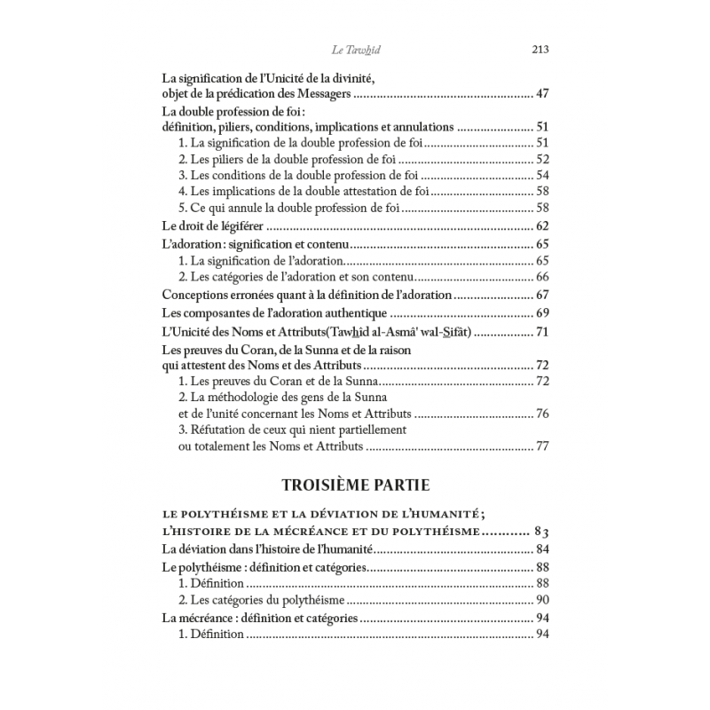 Le Tawhîd tout savoir sur le dogme du monothéisme - Editions Al Hadith