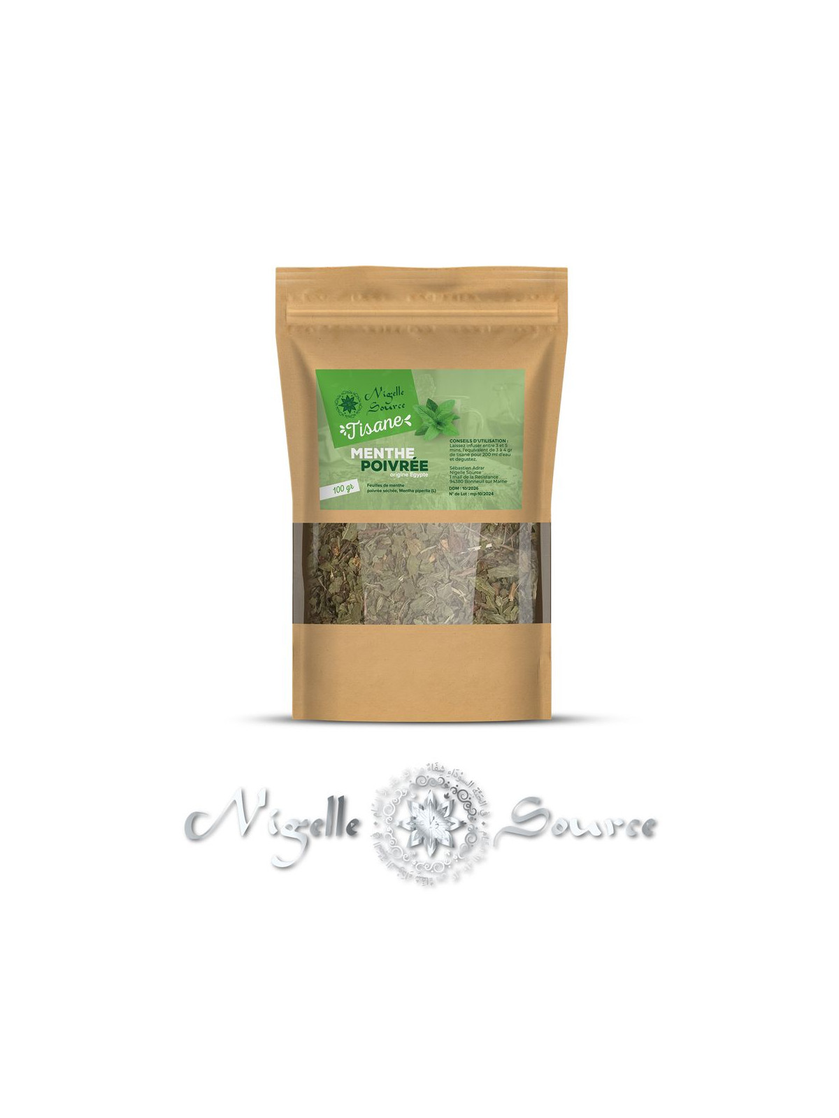 Tisane menthe poivrée 100g - Nigelle source