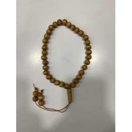 Sebha en bois 33 perles - Beige/marron clair