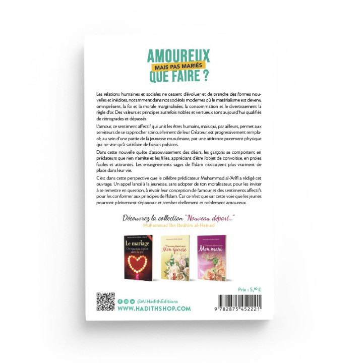 Amoureux mais pas mariés que faire? - Muhammad al-'Arîfî - Editions Al hadith