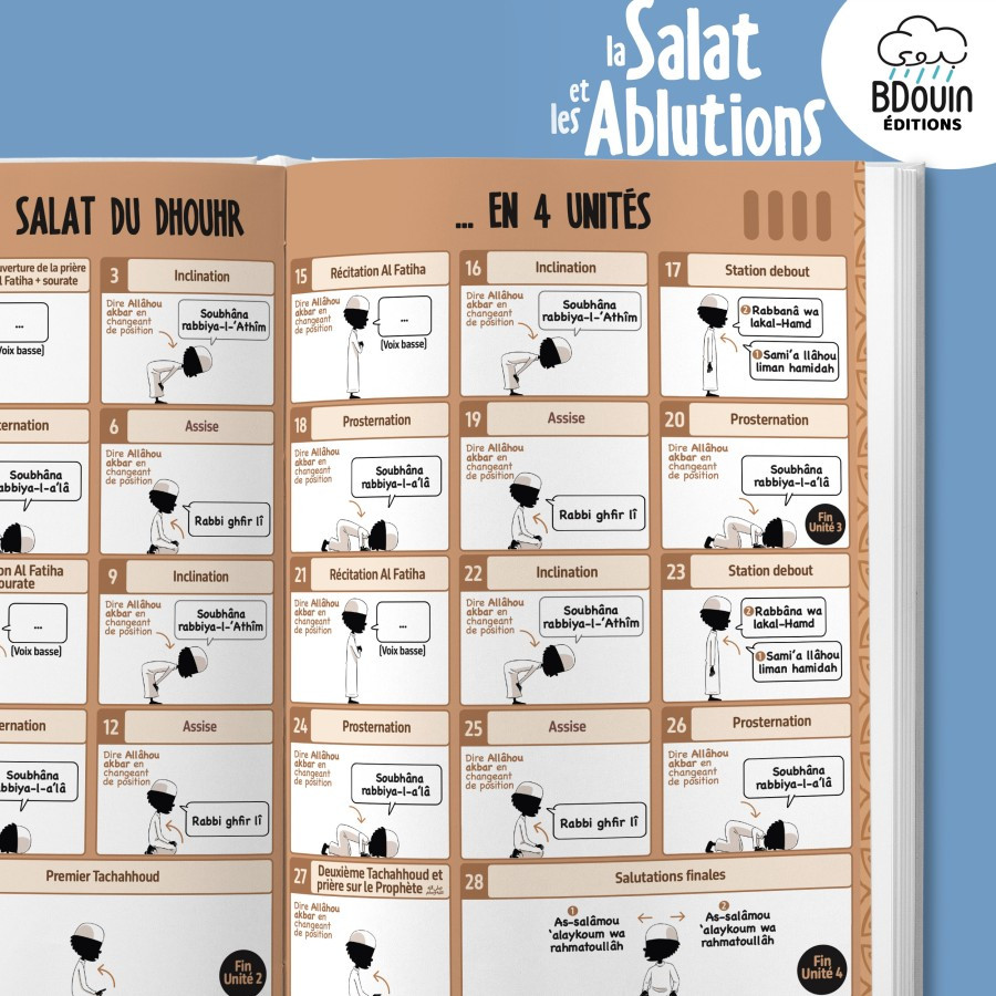 Mini guide illustré : la Salat et les Ablutions (garçon) - Bdouin