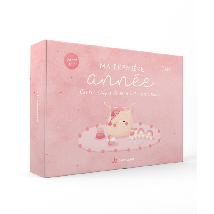 Ma première année - cartes-étapes de mon bébé musulman (version fille) - Editions DeeniLearn