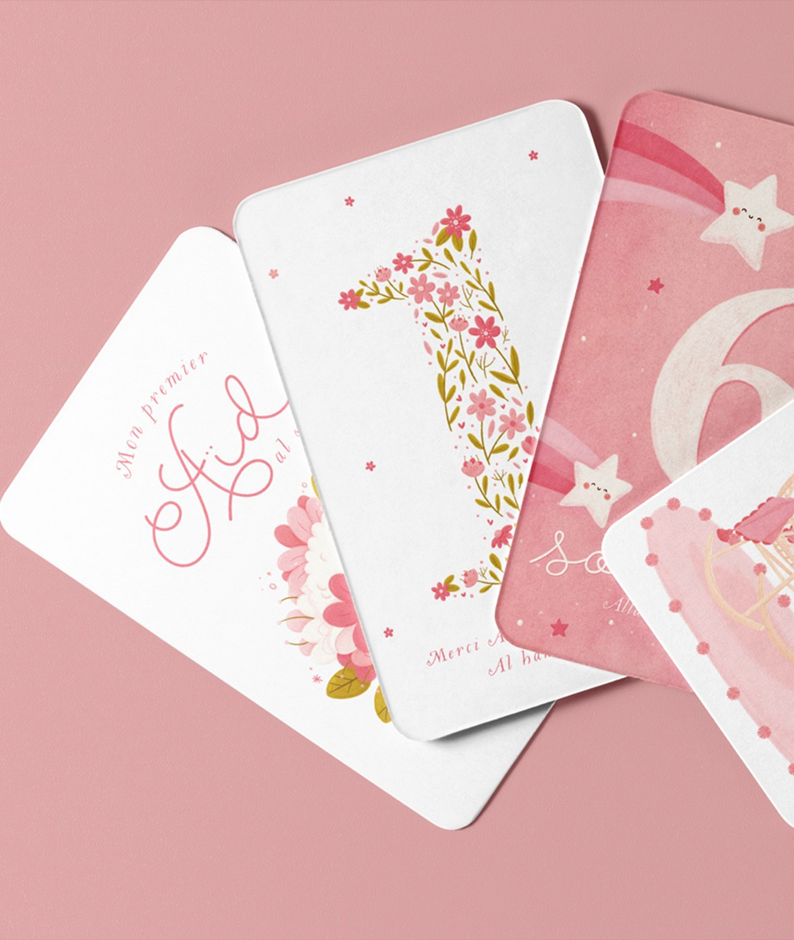 Ma première année - cartes-étapes de mon bébé musulman (version fille) - Editions DeeniLearn