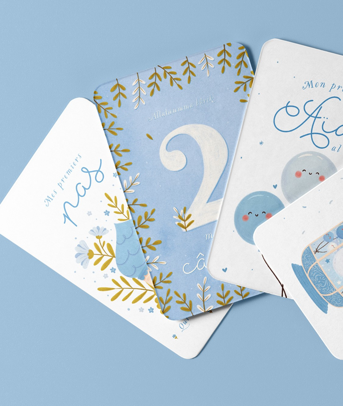 Ma première année - Cartes-étapes de mon bébé musulman (version garçon) - Editions DeeniLearn
