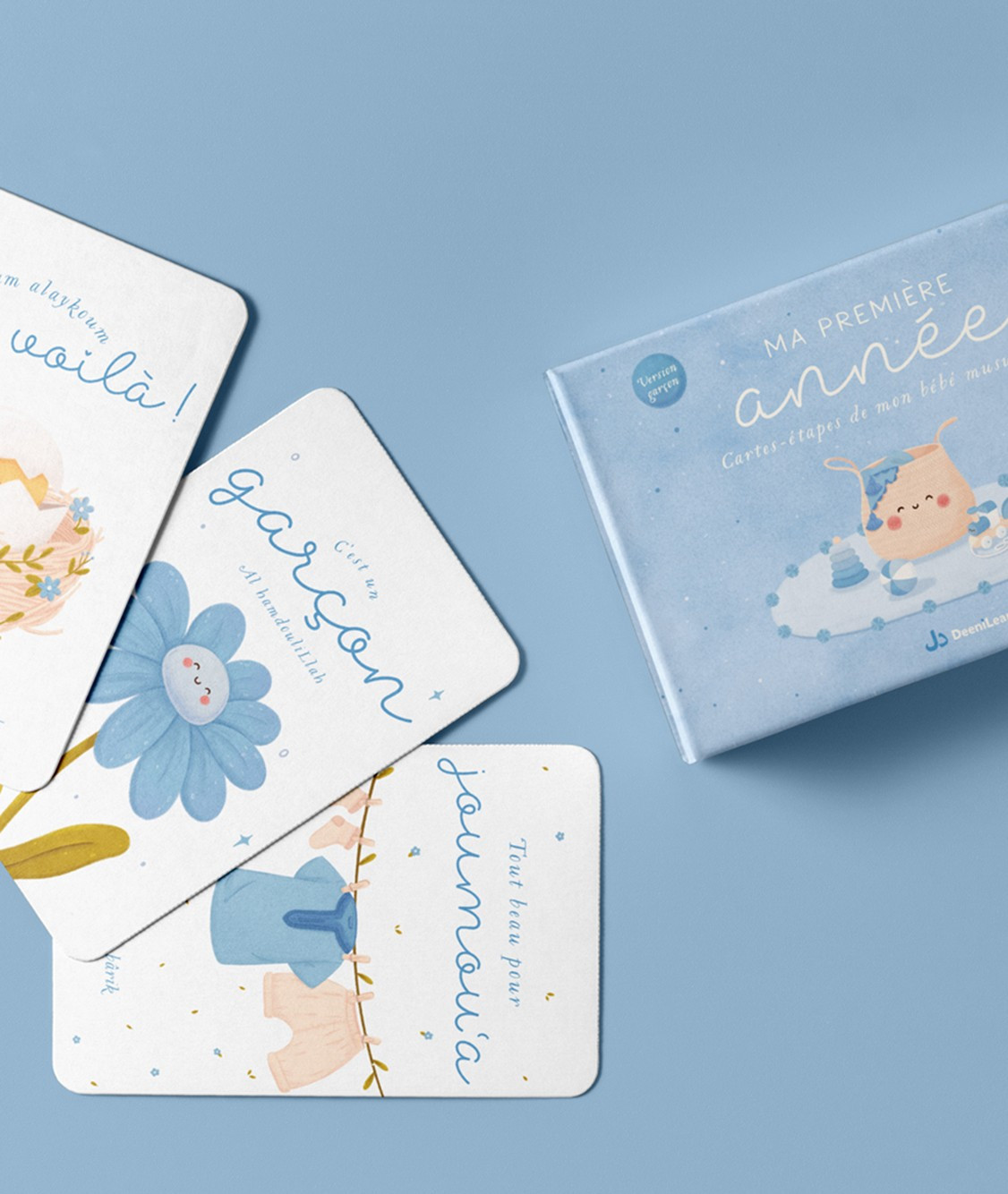 Ma première année - Cartes-étapes de mon bébé musulman (version garçon) - Editions DeeniLearn