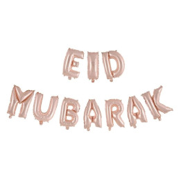 Guirlande ballon Eid Mubarak Rose