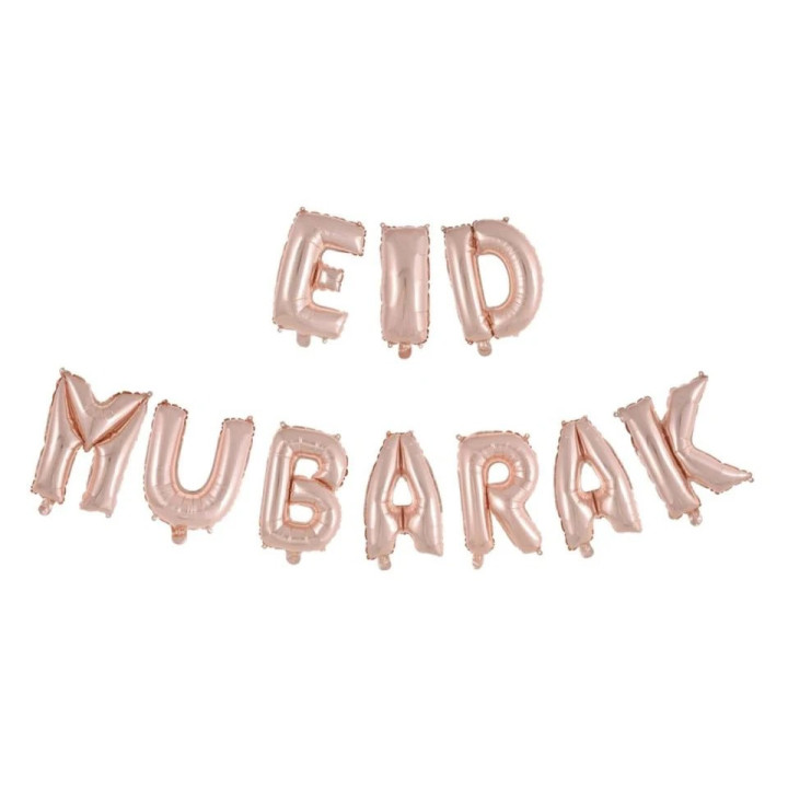 Guirlande ballon Eid Mubarak Rose