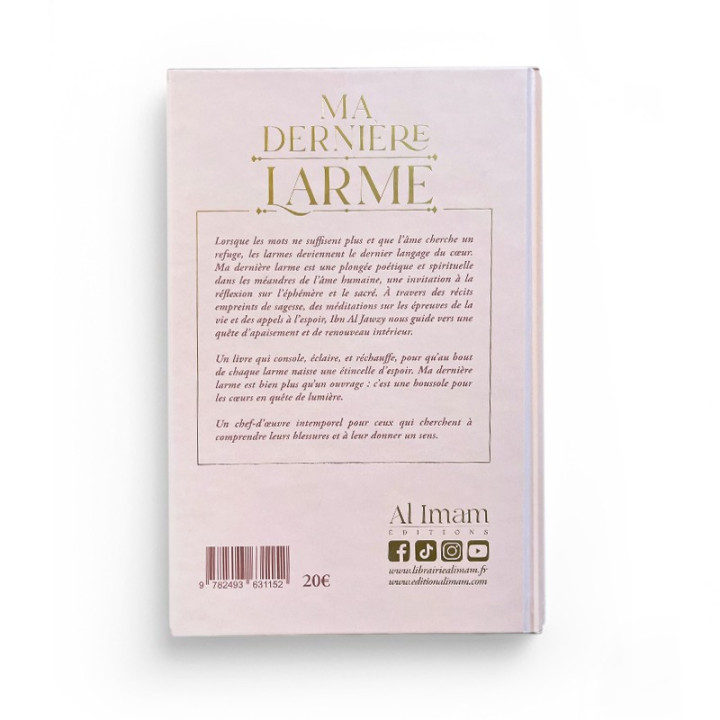 Ma dernière larme - Ibn Al Jawzi - Editions Al Imam