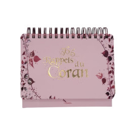 365 rappels du Coran - Calendrier chevalet rose - Editions Sana