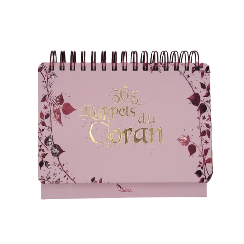 365 rappels du Coran - Calendrier chevalet rose - Editions Sana