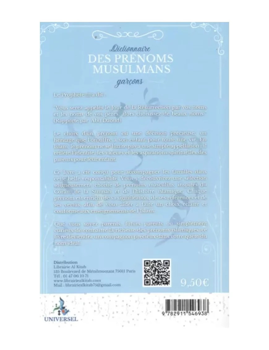 Dictionnaire des prénoms musulmans - garçons - Samira Benturki Saidi - Universel