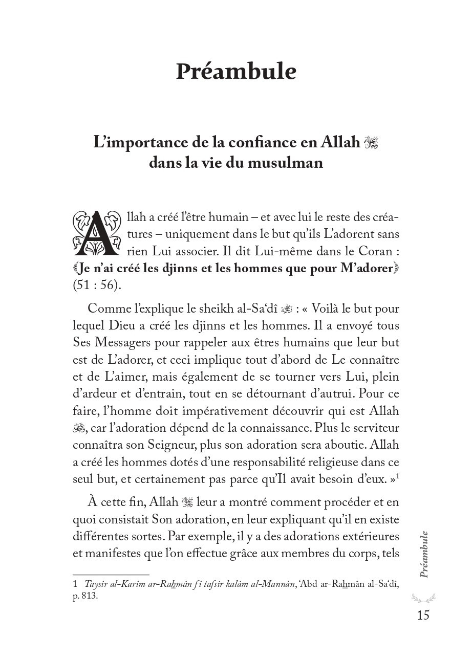 Aie confiance en Allah il est avec toi - Editions Al Hadith