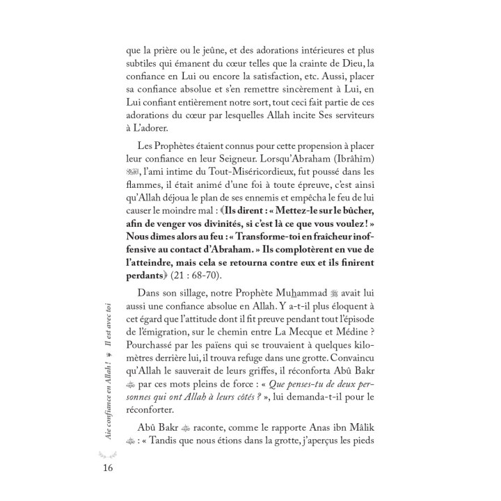 Aie confiance en Allah il est avec toi - Editions Al Hadith