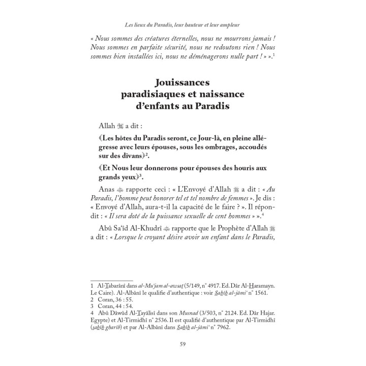 La description authentique du paradis et ses délices - Ibn Kathir- Editions Al Hadith