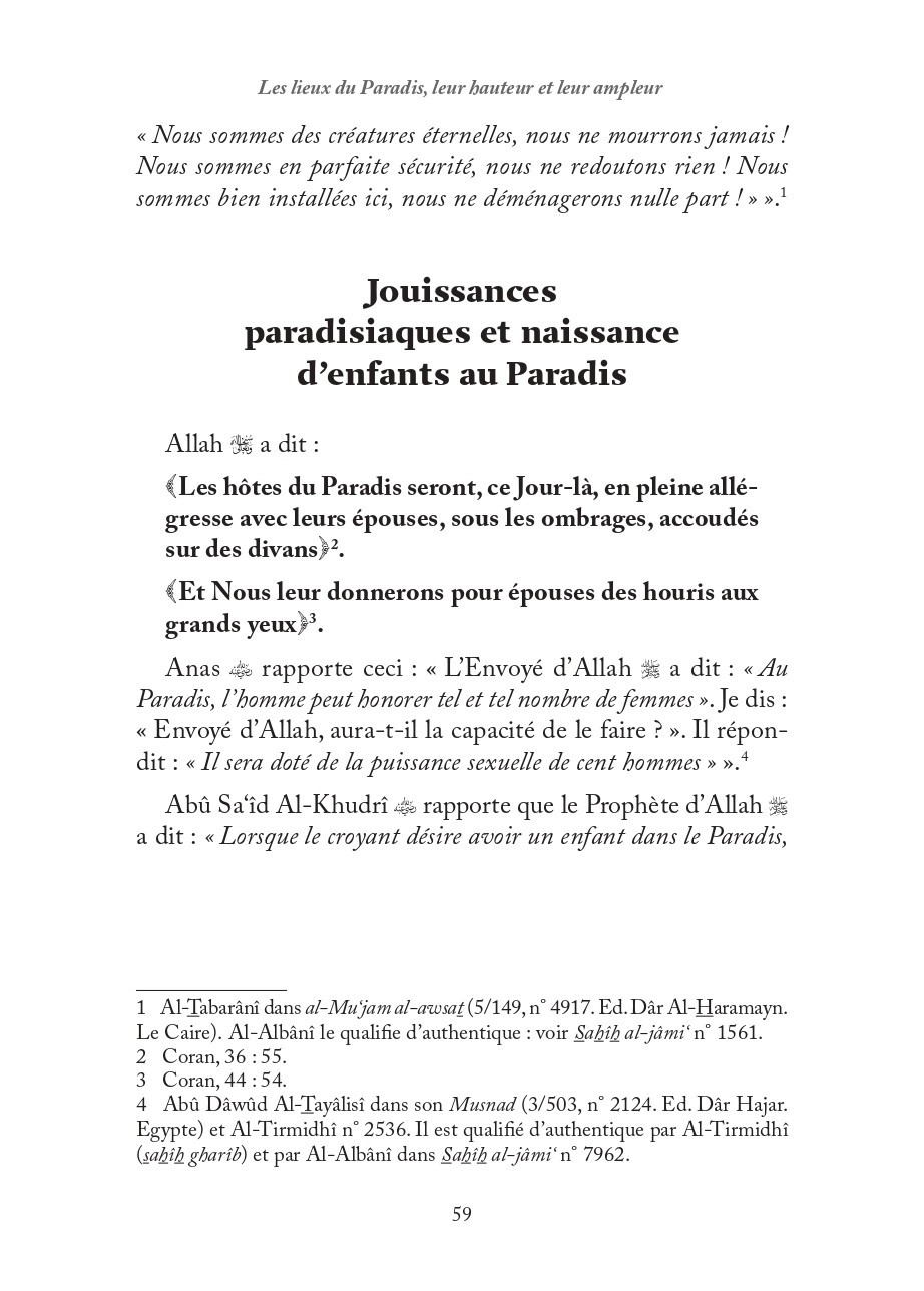 La description authentique du paradis et ses délices - Ibn Kathir- Editions Al Hadith