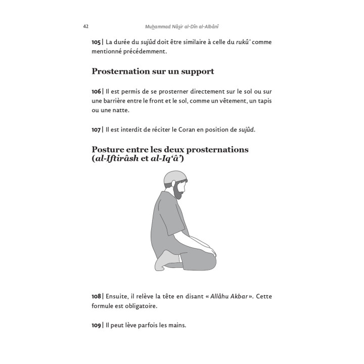 Le résumé de la prière du prophète avec illustrations - Muhammad Nâsir al-Dîn al-Albânî - Editions al hadith