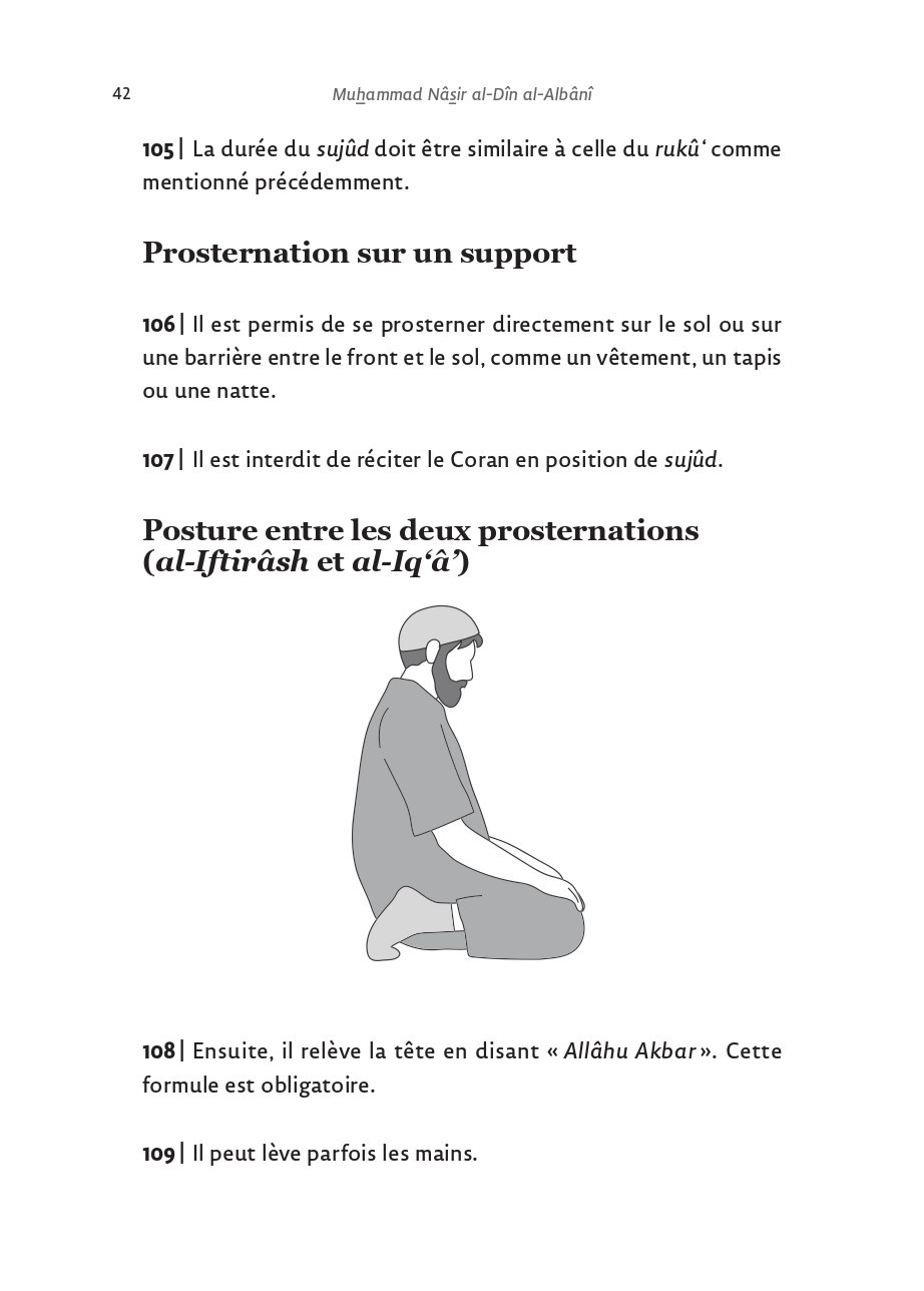 Le résumé de la prière du prophète avec illustrations - Muhammad Nâsir al-Dîn al-Albânî - Editions al hadith