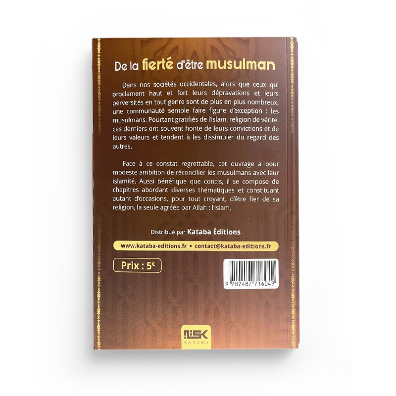 De la fierté d'être musulman - Éditions Kataba