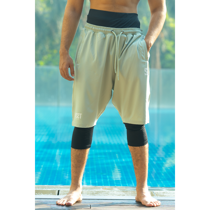 Sarouel short de bain - vert - Wassat