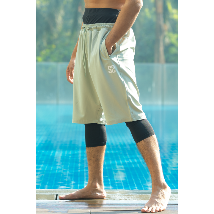 Sarouel short de bain - vert - Wassat
