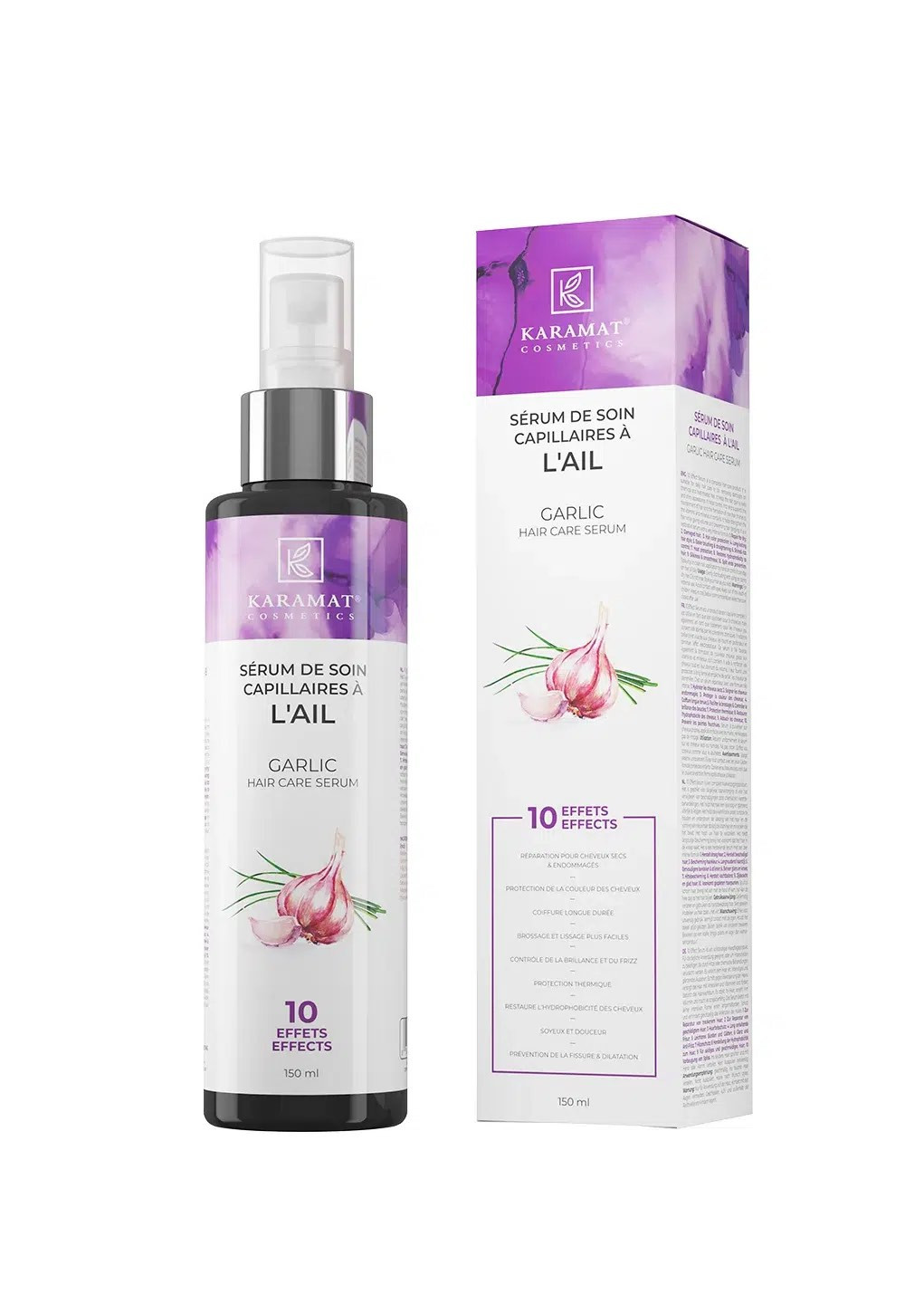 Sérum de soin capillaires à l’Huile d'ail 150 ml - Karamat