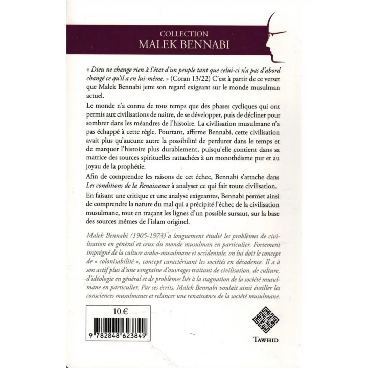 Les conditions de la renaissance - Malek Bennabi - Tawhid