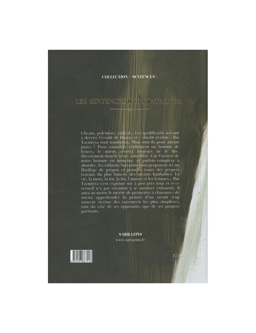 Les sentences d'Ibn Taymiyya - Renaud Kingler - Sarrazins