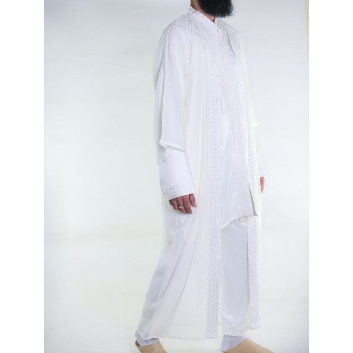 Jabador homme 3 Pièces - Blanc cassé et Bleu