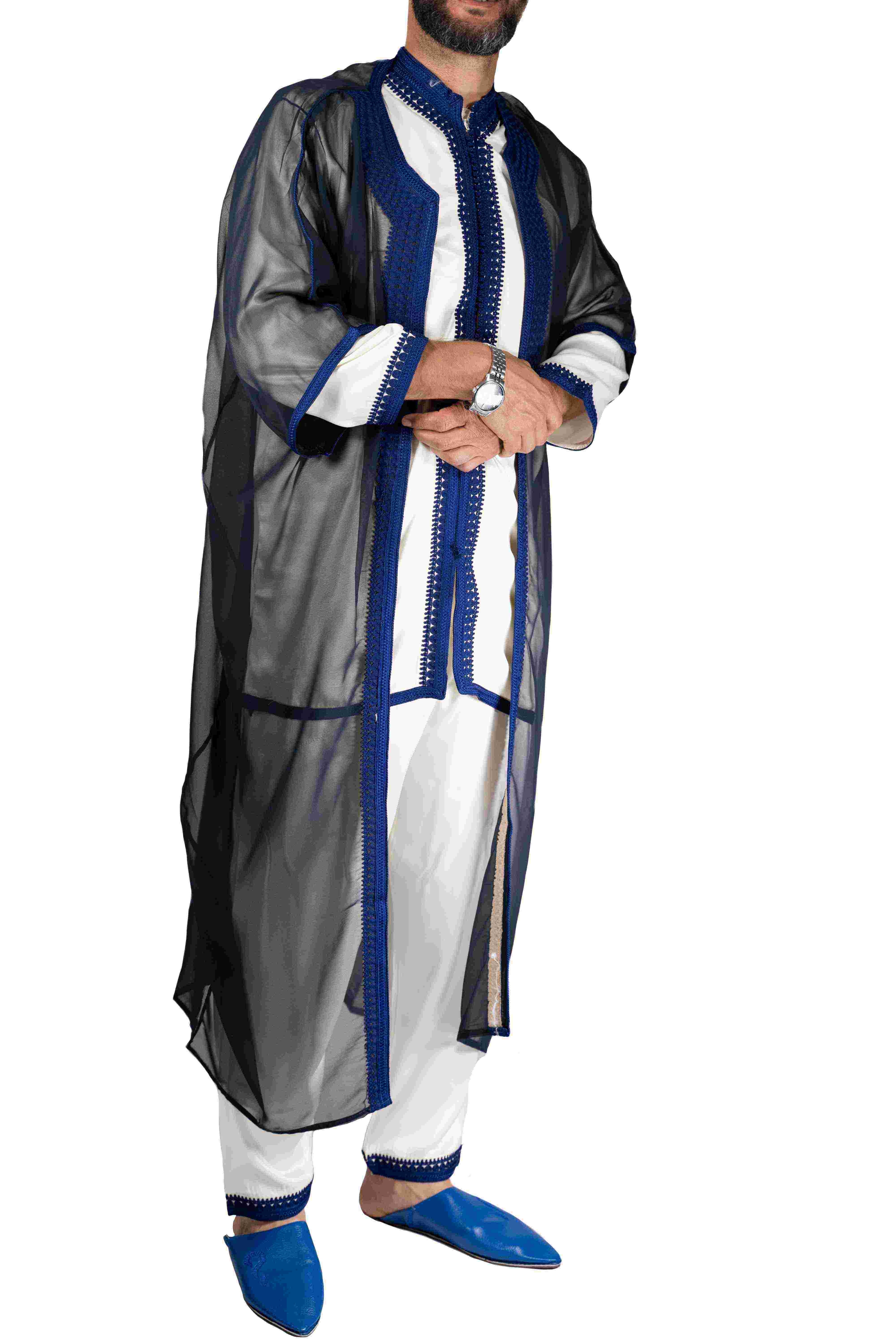 Jabador homme 3 Pièces - Blanc cassé et Bleu
