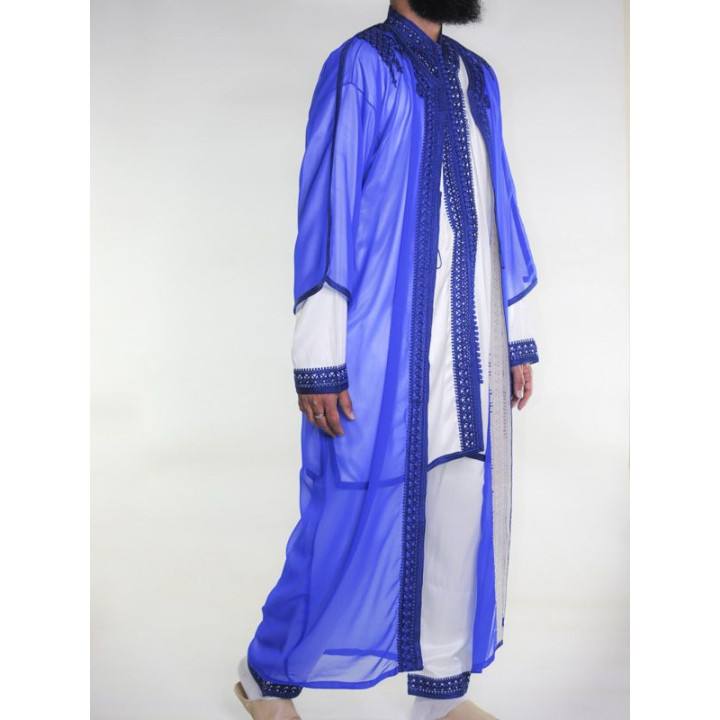 Jabador homme 3 Pièces - Blanc cassé et Bleu