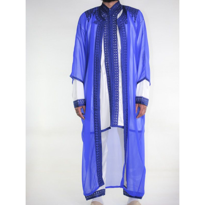 Jabador homme 3 Pièces - Blanc cassé et Bleu