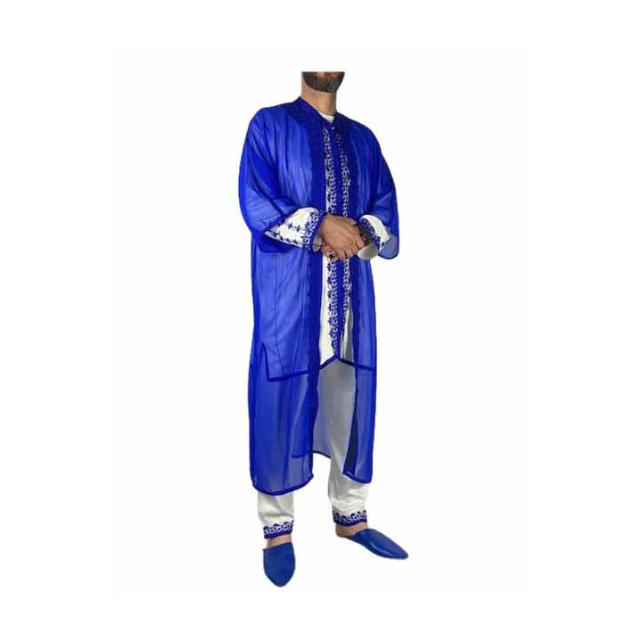 Jabador homme 3 Pièces - Blanc cassé et Bleu