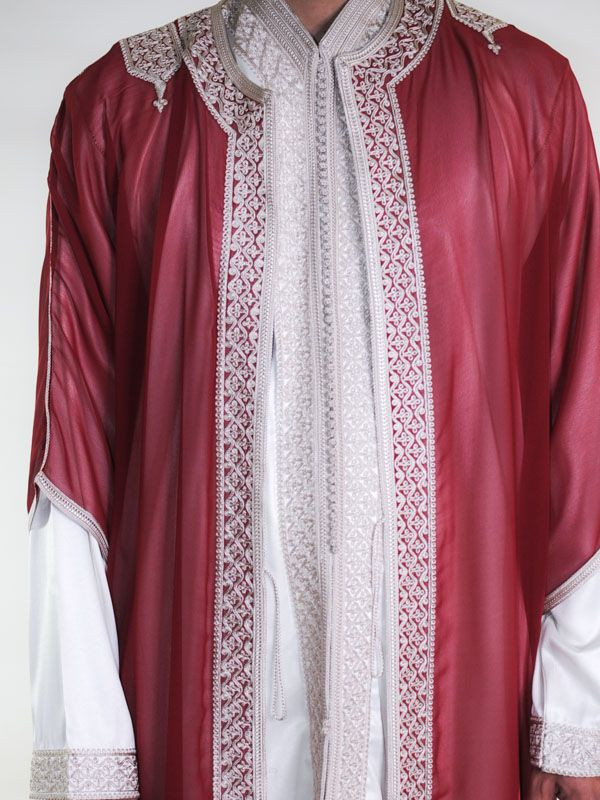 Jabador homme 3 Pièces - Blanc cassé et Doré