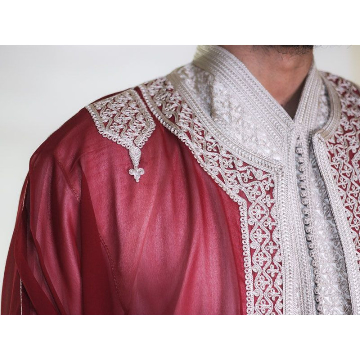 Jabador homme 3 Pièces - Blanc cassé et Doré