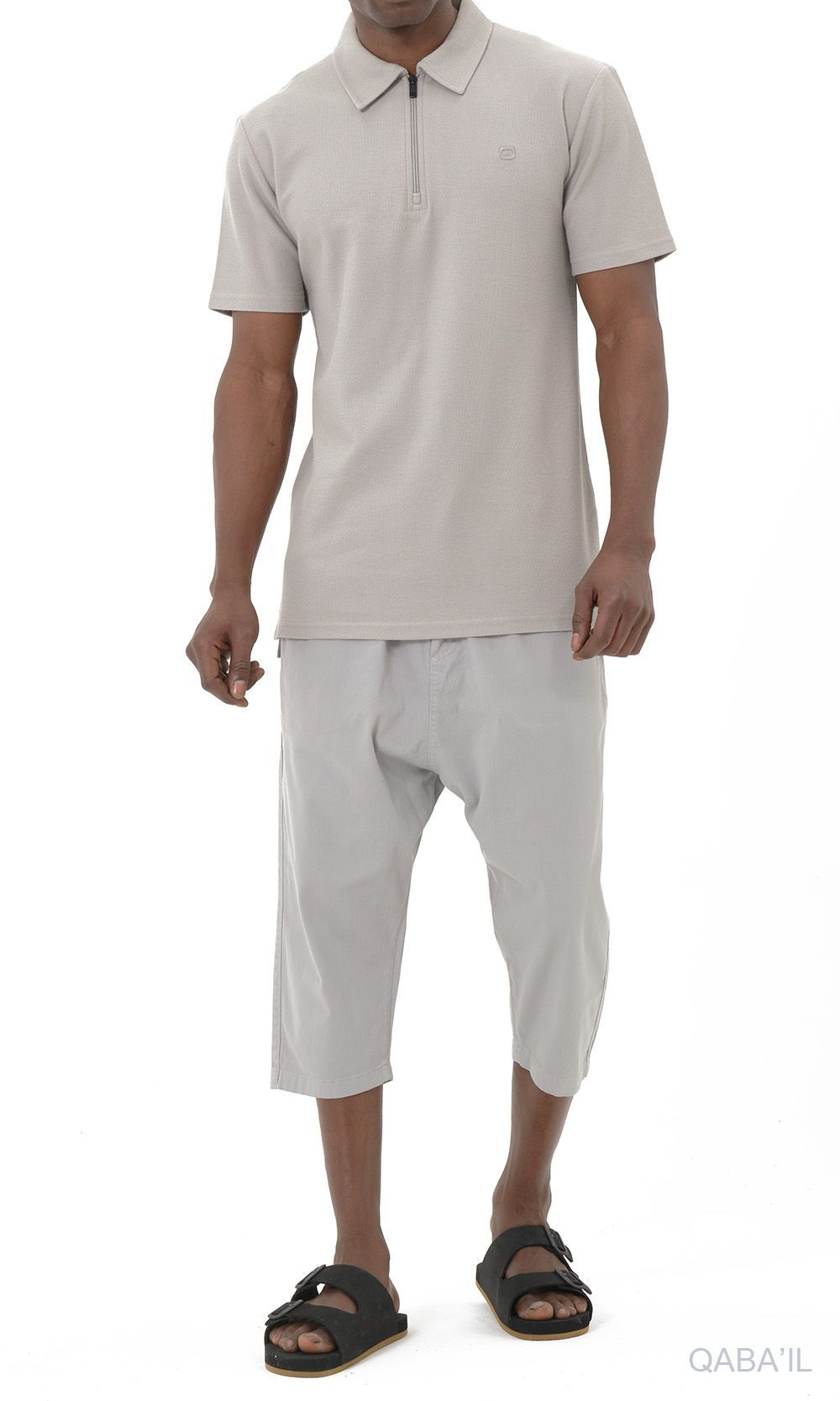 Bermuda coton stretch 5210 Gris - Qabail