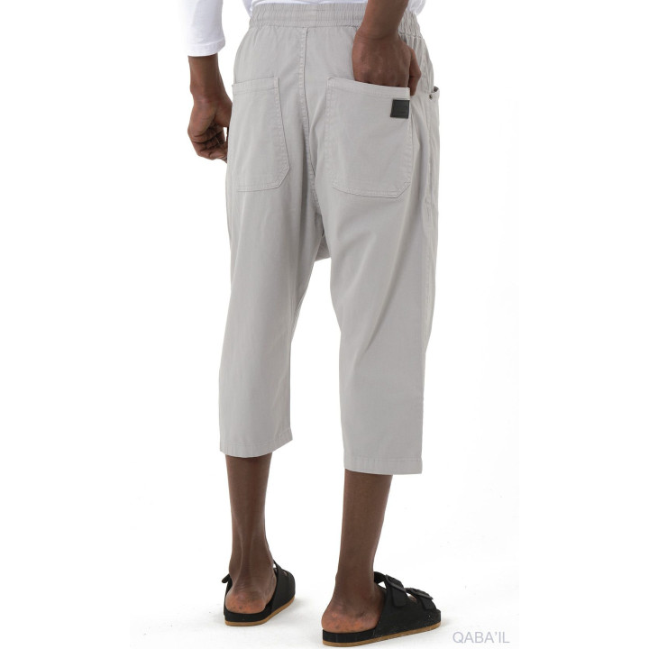 Bermuda coton stretch 5210 Gris - Qabail