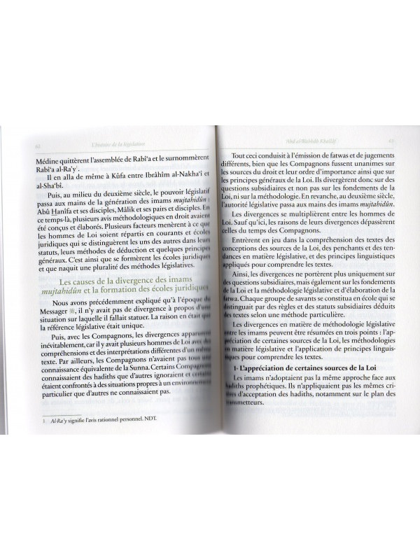 L'histoire de la législation