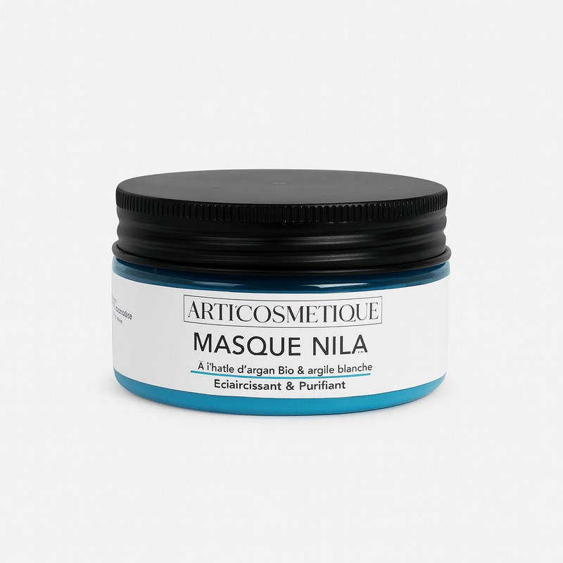 Masque nila à l'huile d'argan bio et argile blanche - Arti'cosmétique