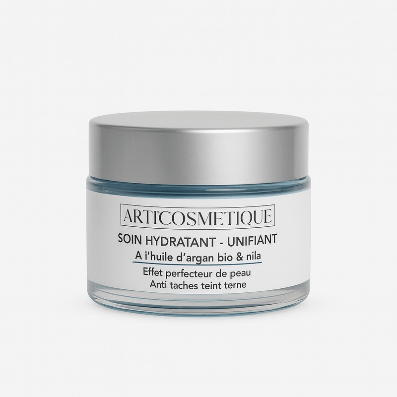 Soin hydratant et unifiant à l'huile d'argan bio et nila - Arti'cosmétique