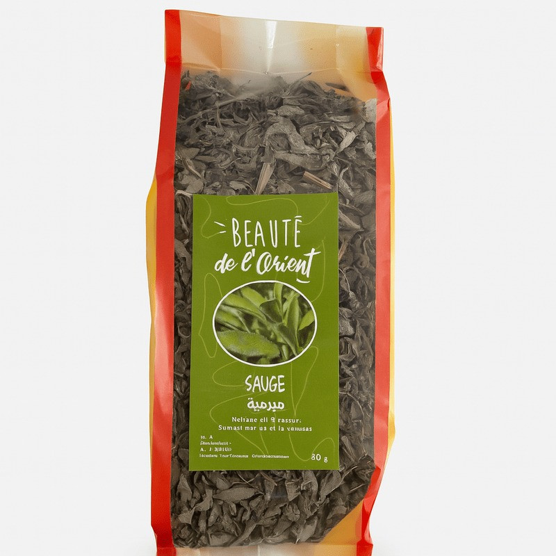 Feuilles de sauge séchées – Environ 80g | Plante aromatique et médicinale