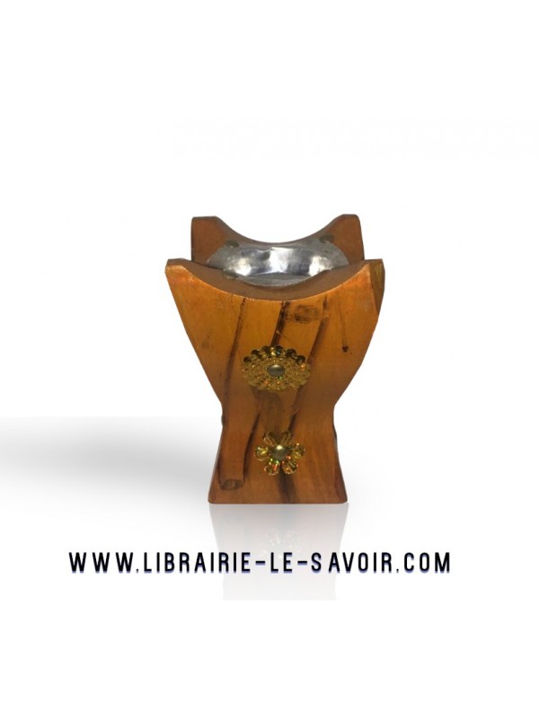 Brûleur de bakhoor en bois  - petite taille